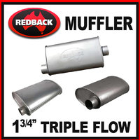 Redback 1 3/4" Triple Flow Muffler