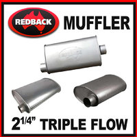 Redback 2 1/4" Triple Flow Muffler
