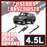 Toyota Landcruiser Exhaust 76 Series Wagon 3" Turbo Back Systems