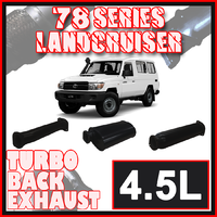 Toyota Landcruiser Exhaust 78 Series Troop Carrier 3" Turbo Back Systems