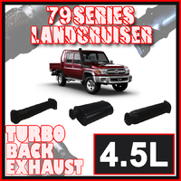Toyota Landcruiser Exhaust 79 Series Dual Cab 3" Turbo Back Systems