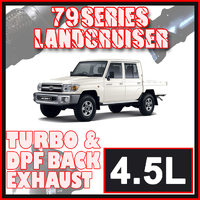 Toyota Landcruiser Exhaust 79 Series Dual Cab 3" & 3.5" DPF & Turbo Back Systems