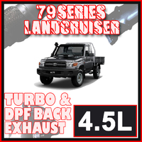 Toyota Landcruiser Exhaust 79 Series Single Cab 3" & 3.5" DPF & Turbo Back Systems